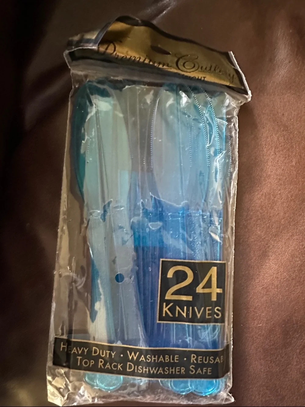 NWT Bundle of amscan Plasticware Caribbean Blue 48 Sets